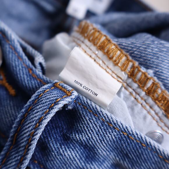 SUPERDOWN Kathleen Denim Shorts Stone Wash Blue High Rise Cut Off Women's 27 - Picture 13 of 13